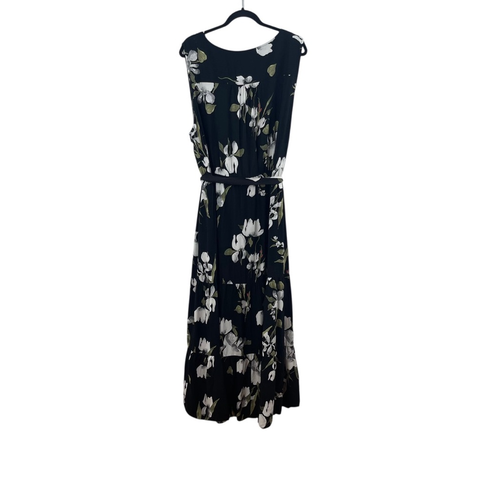 Ava & Viv Floral Sleeveless Maxi Dress - Black and White Sz. 3x - Picture 5 of 9